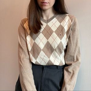 SOLD - Tommy Hilfiger Argyle Pullover Sweater